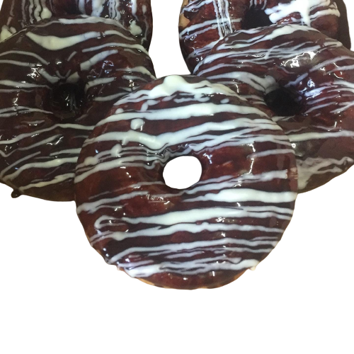 Cinnamon Doughnuts with Chocolate Glaze